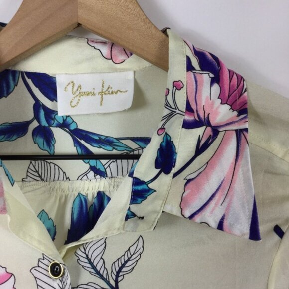 Yumi Kim - Mya Floral Front Tie Blouse - Size M - Picture 4 of 7